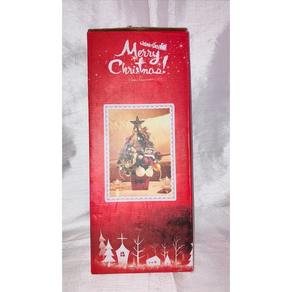 Desktop 19.7-inch Artificial Mini Christmas Decor Tree with Tree Accessories - Picture 6 of 6